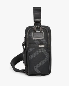 Buy TUMI Alpha Compact Sling Bag Black Color Men AJIO LUXE