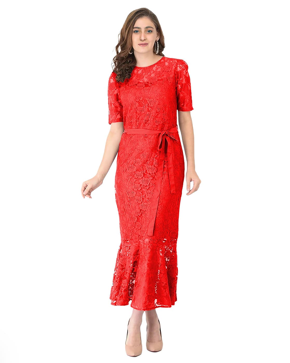 Buy Red Dresses Frocks for Girls by FELLAMO Online