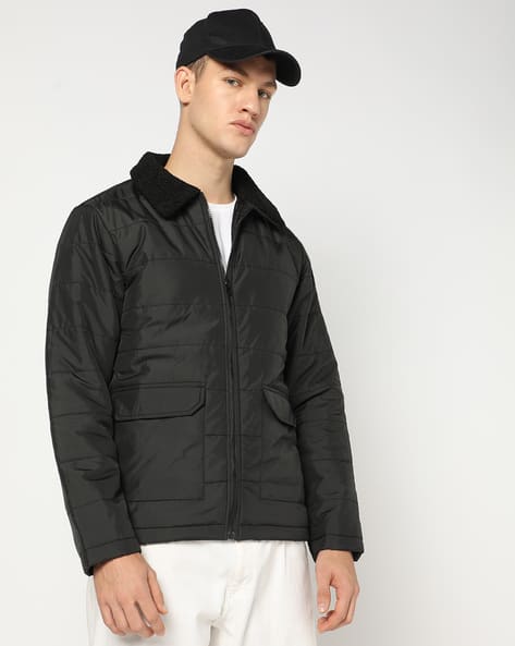 student apathy Food puffer jacket Black Student Apathy OFFICIAL