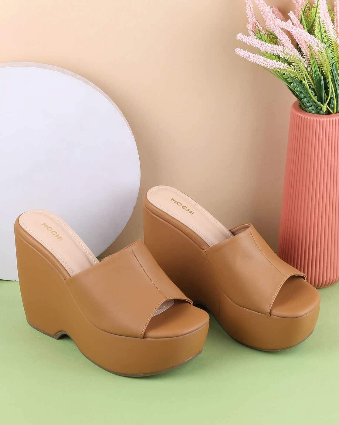 Women Open-Toe Slip-On Wedges