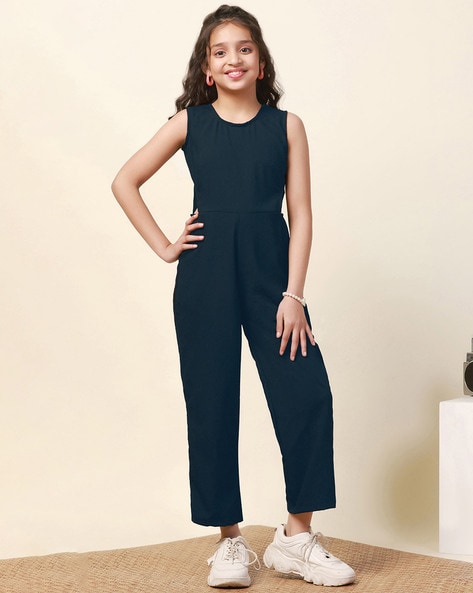 Navy girls jumpsuit online