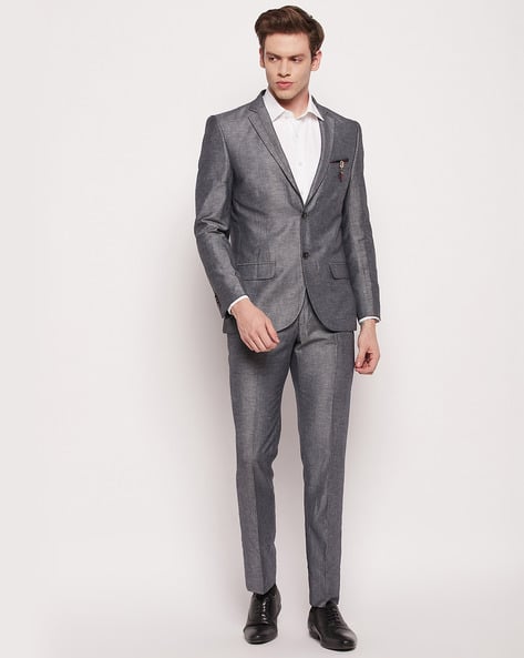 Heathered 2-Piece Suit Set