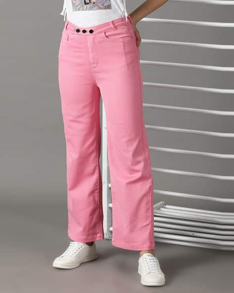 Mid-Rise Wide-Leg Jeans