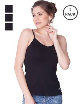 dollar Pack of 3 - Solid Camisole-picture-14