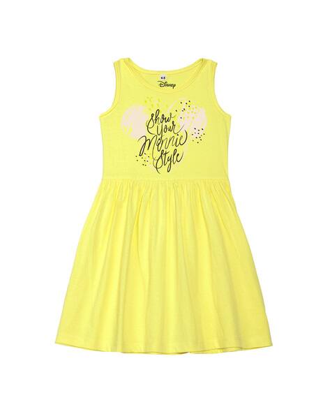 Buy Lime Yellow Dresses Frocks for Girls by Disney by Wear Your