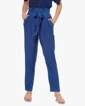 Relaxed Fit Trousers with Insert Pockets