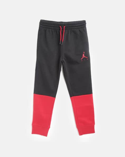 red and black jordan joggers