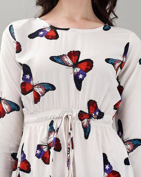 Asos Mini Skater Dress With Butterfly Embroidery ASOS DESIGN Long Sleeve  Lace Insert Ruffle Skater Mini