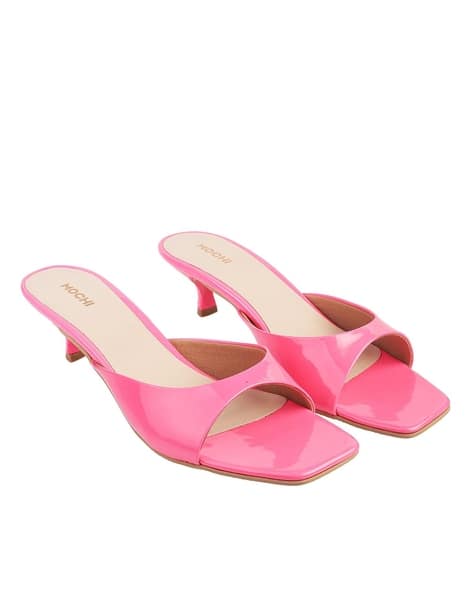 Buy Pink Heeled Sandals for Women by Mochi Online