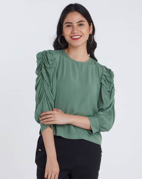 Zink London Solid Round Neck Top