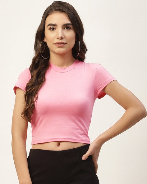 Round Neck Crop Top