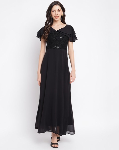 Latin Quarters Embellished A-Line Dress