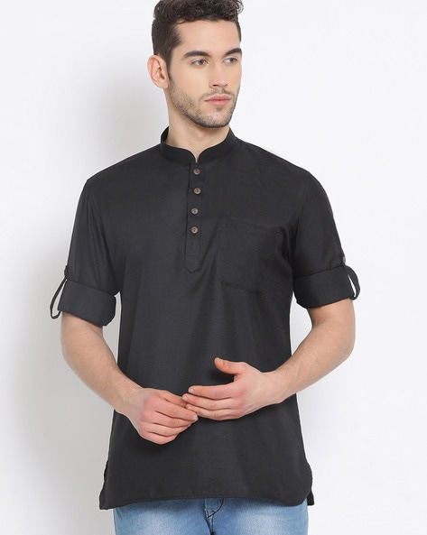 Sanwara Shirt Kurta with Patch Pocket