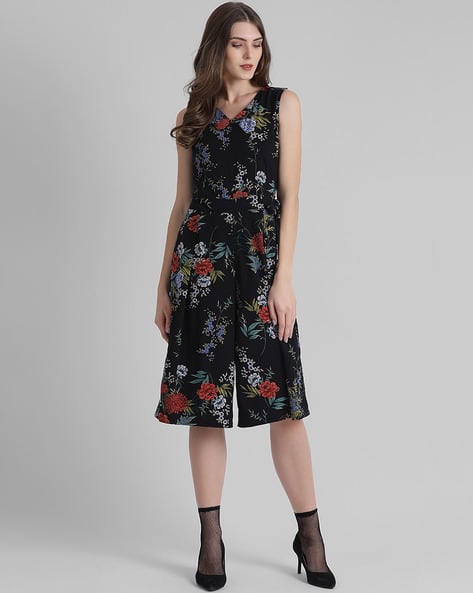 Zink London Floral Culotte Jumpsuit