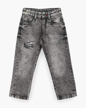 u.s. polo assn. Boys Mid-Wash Distressed Slim Fit Jeans-picture-33