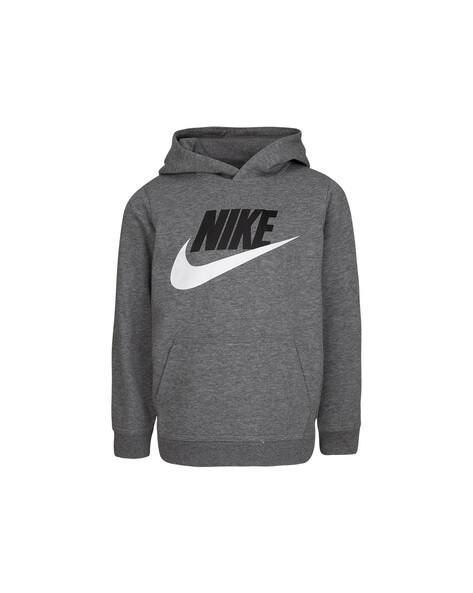 nike all over print swoosh hoodie grey