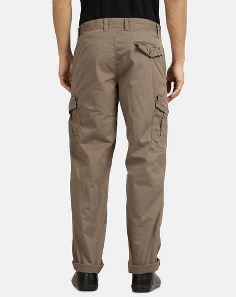 Buy Taupe Trousers & Pants for Men by T-Base Online | Ajio.com
