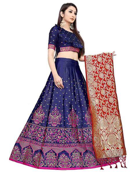 Buy Blue Lehenga Choli Sets for Women by MAMERAA Online