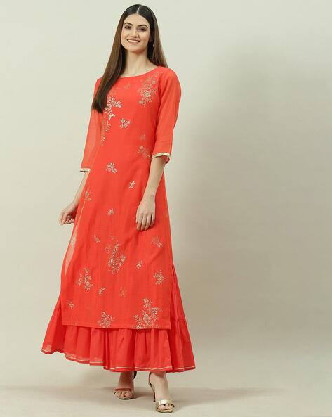 Floral Print Fit Flare Dress