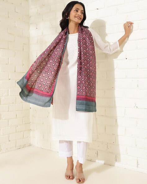 Women Hand Block Print Stole Price in India