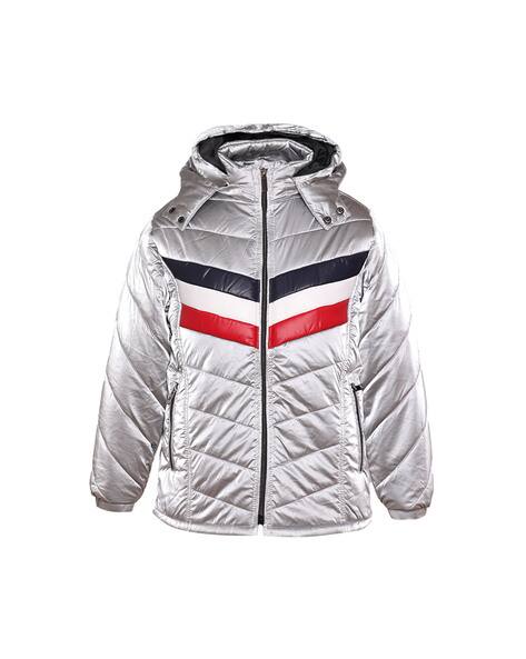 Silver Quilted Bomber Jacket Levis Diamond Quilted Bomber Jacket