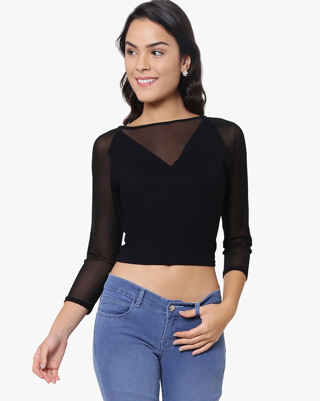 andmary ♡ Ava layered tops Lena Layered Ivory Top S