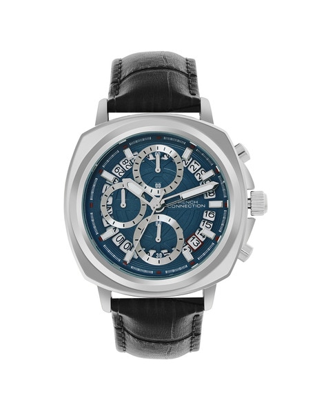 French Connection Men Water-Resistant Chronograph Watch-FCF02BL-U