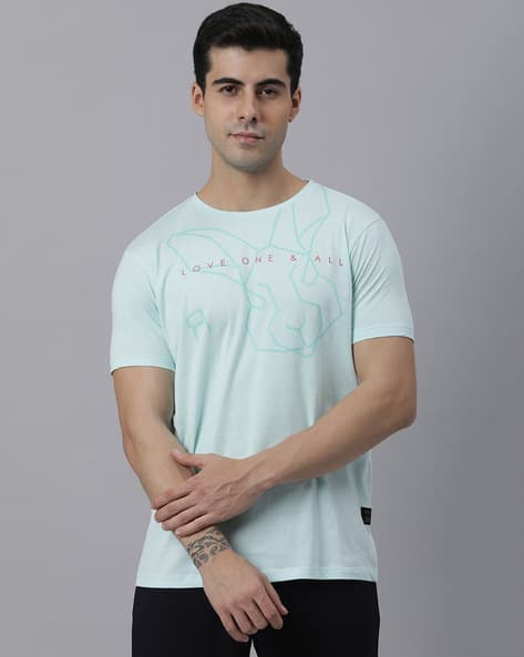 Rare Rabbit Aqua Polo Shirt Rare Rabbit Men's Paret-Bright Aqua