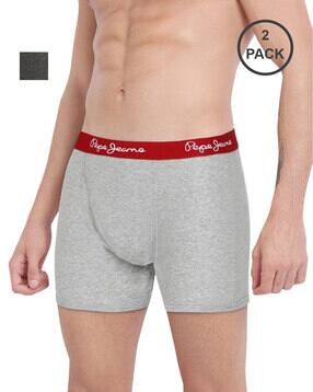 pepe jeans Men Pack of 2 Trunks with Elasticated Waistband-picture-49