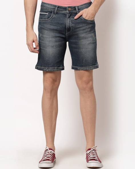 Slim Fit Denim Shorts