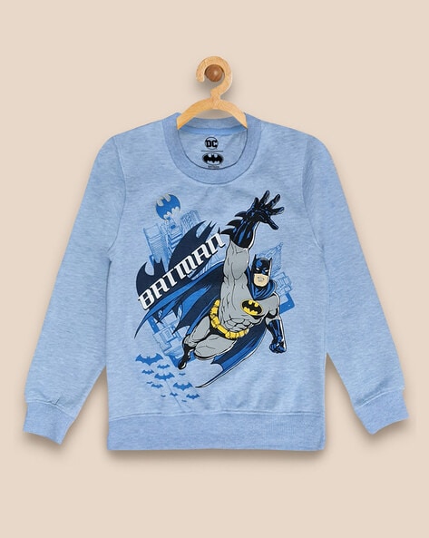 Kidsville Batman Print Crew-Neck Sweatshirt