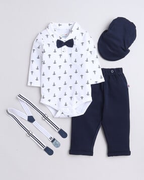 Boys Printed Bodysuit & Pants Set-image-15