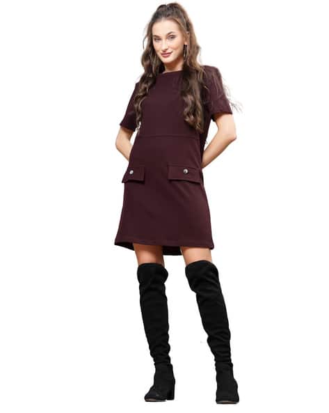 Sera Shift Dress with Patch Pockets