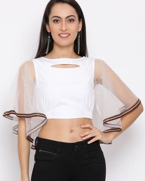 JSELF Velor Tops Set White