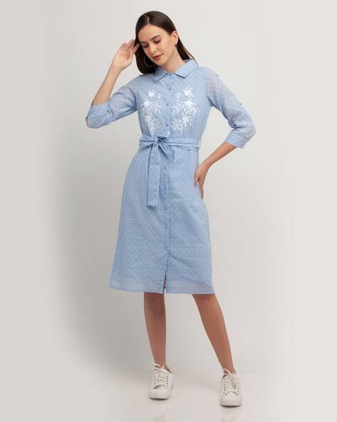 Zink London Decorative/Art Deco Shirt Dress