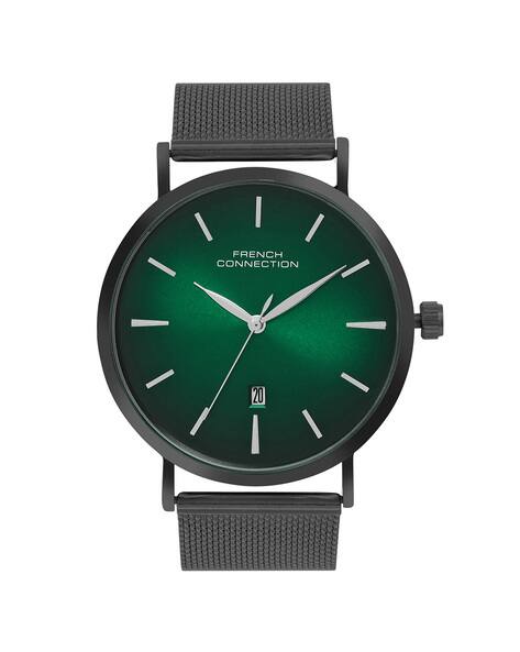 French Connection Men Green Dial Epix Analogue Watch - FCN086NBM