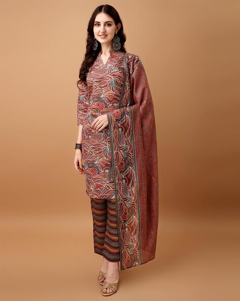 Printed Straight Kurta Set Price in India