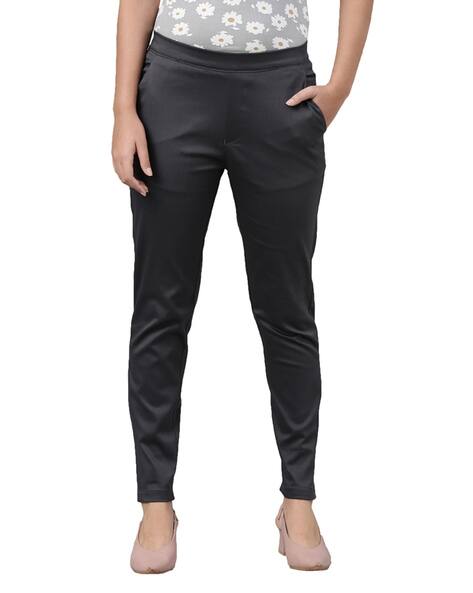 Buy Silver grey Jeans Jeggings for Women by GO COLORS Online
