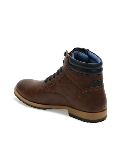 Ankle-Length Lace-Up Boots