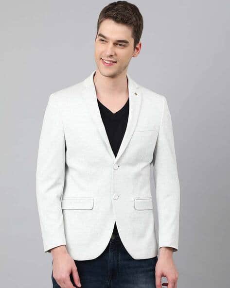 Peter England Blazer Creme Mens Blazers White Blazer Online