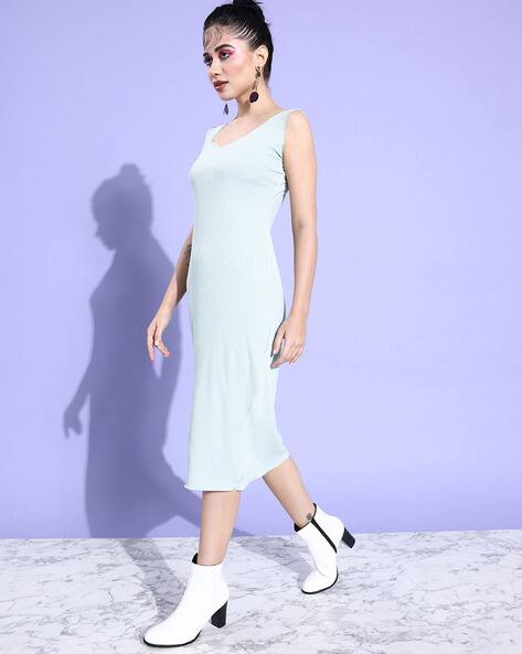 Ribbed Bodycon Dress with Jacket