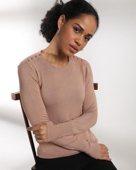 Buy Brown Sweaters Cardigans for Women by Fig Online