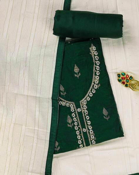 Buy Green Dress Material for Women by Kalamandir Online Ajio