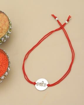 Men Sterling Silver Gold-Plated Shree Rakhi-image-25