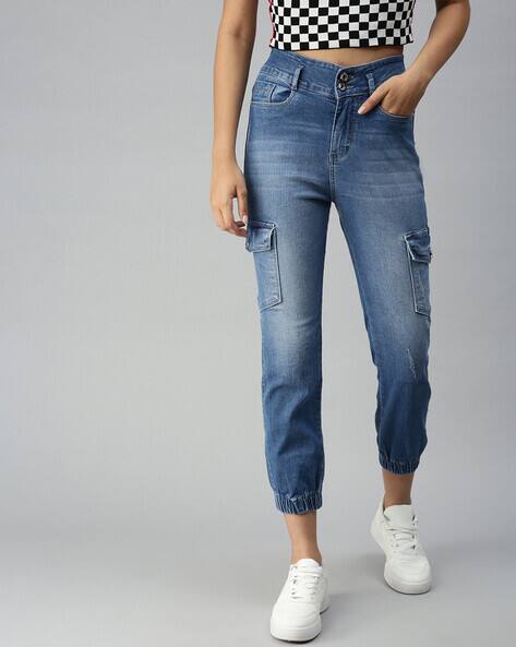 SHOWOFF Lightly Washed Jogger Jeans