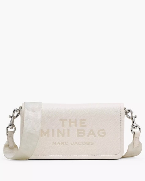 Buy MARC JACOBS The Leather Mini Bag | Cream Color Women | AJIO LUXE