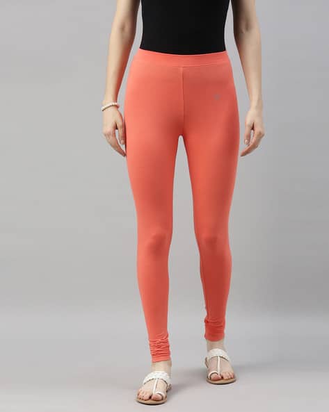 Buy Peach Leggings for Women by Twin Birds Online