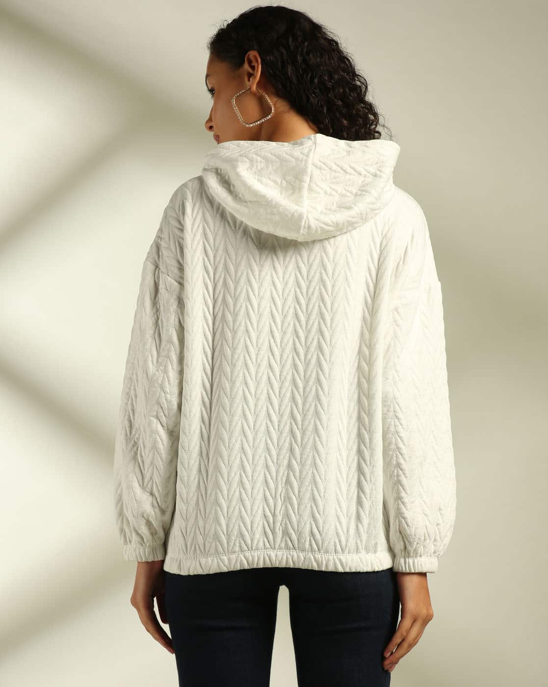 Buy White Sweatshirt & Hoodies for Women by DNMX Online | Ajio.com