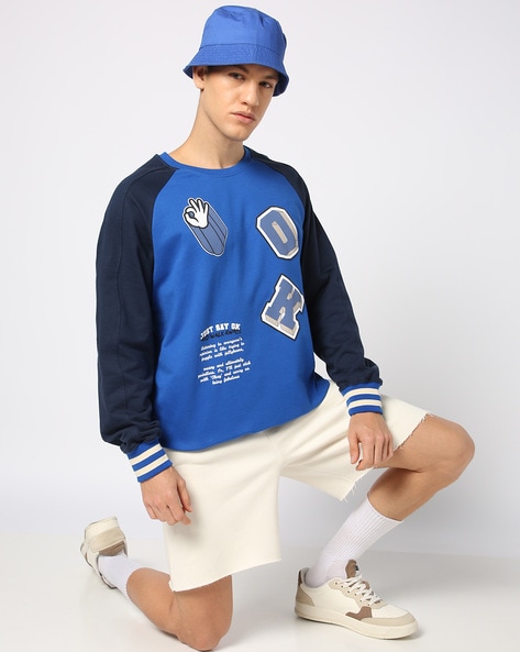 Fashion Relaxed Fit Raglan Sweatshirt