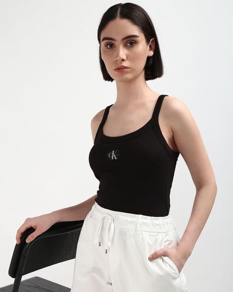 Women Ribbed Relaxed Fit Tank Top